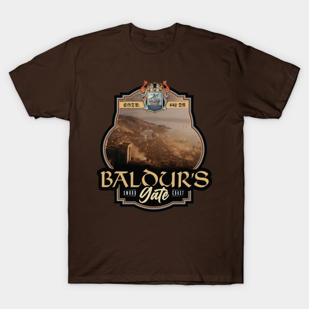 Baldur's Gate T-Shirt by MindsparkCreative